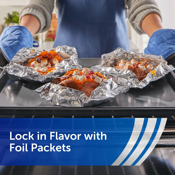 Everyday Strength Aluminum Foil  - 1 pack -  25 square feet per pack - plus 3 My Outlet Mall Resealable Storage Pouches