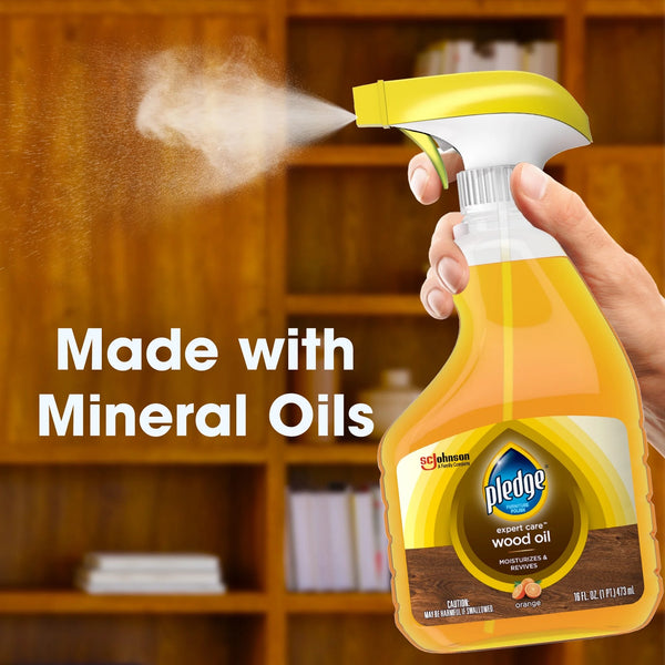 Wood Oil, Expert Care, Trigger, Orange Scent - 1 pack - 16 oz per pack - plus 3 My Outlet Mall Resealable Storage Pouches