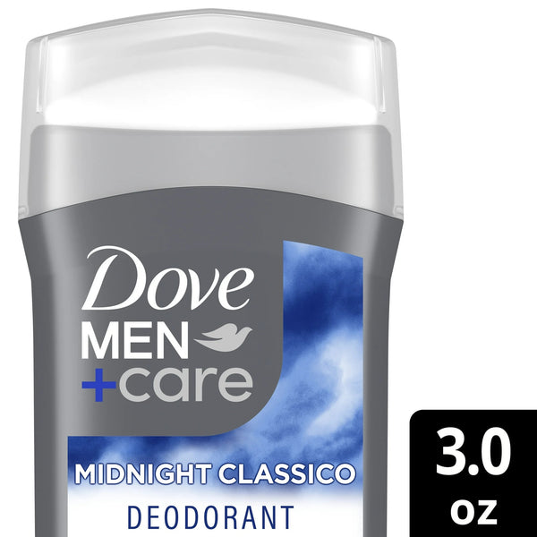 Men+Care Deodorant Stick for Men Aluminum Free Midnight Classico with Essential Oils & Moisturizing Cream - 2 packs - 3 oz per pack - plus 3 My Outlet Mall Resealable Storage Pouches
