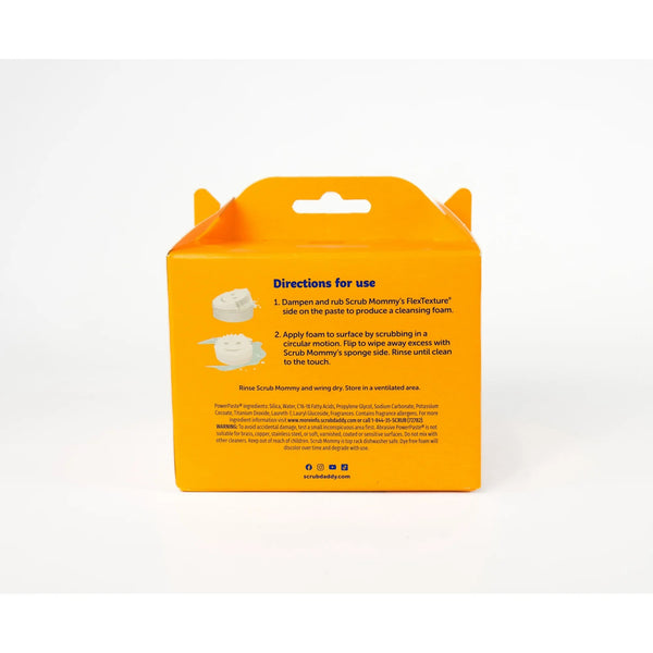 PowerPaste Kitchen and Bathroom Cleaning Paste - Natural Cleanser + Dye Free Scrub Mommy - 3 packs -  1 count per pack - plus 3 My Outlet Mall Resealable Storage Pouches