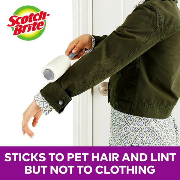 Extra Sticky Pet Lint roller - 1 Pack - 90 sheets per Roller - plus 3 My Outlet Mall Resealable Storage Pouches
