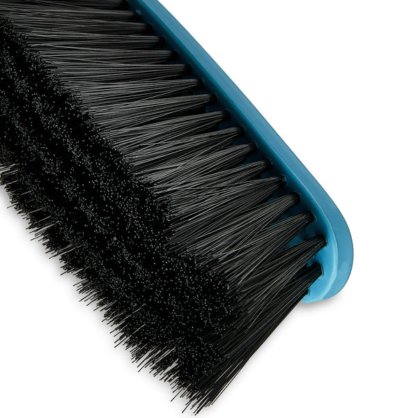 Plastic Dust Broom & Pan, Blue - 1 pack - plus 3 My Outlet Mall Resealable Storage Pouches