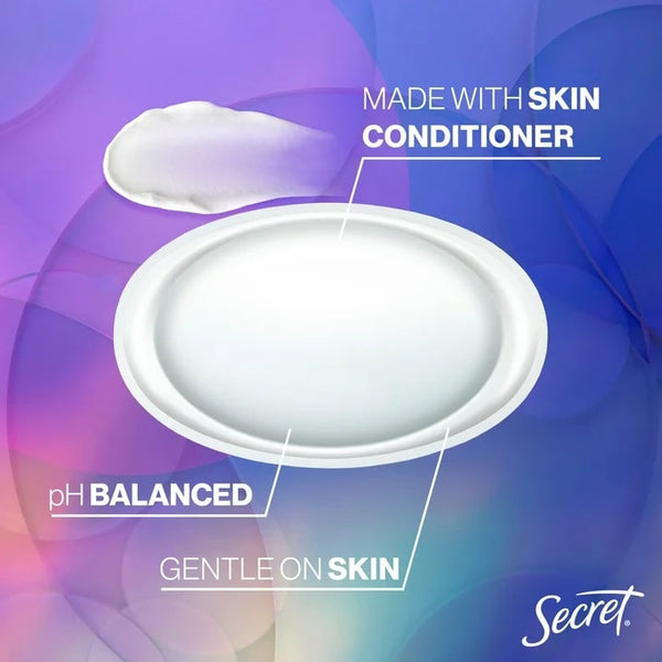 Fresh Invisible Solid Antiperspirant Deodorant for Women, Moonlit Orchid - 1 pack - 2.6 oz per pack - plus 3 My Outlet Mall Resealable Storage Pouches