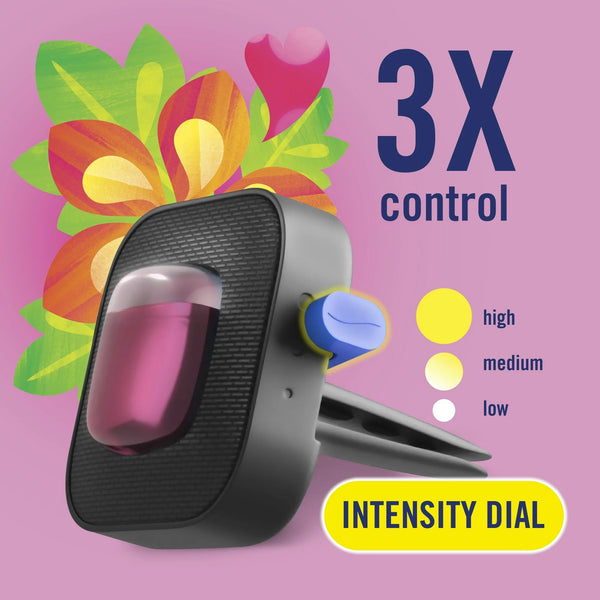 Car Air Freshener, Odor-Fighting Car Vent Clip, Gain Island Fresh, 2 Count - 1 pack - plus 3 My Outlet Mall Resealable Storage Pouches