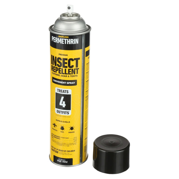 Premium Permethrin Insect Repellent Aerosol Spray - 1 pack - 18 oz per pack - plus 3 My Outlet Mall Resealable Storage Pouches