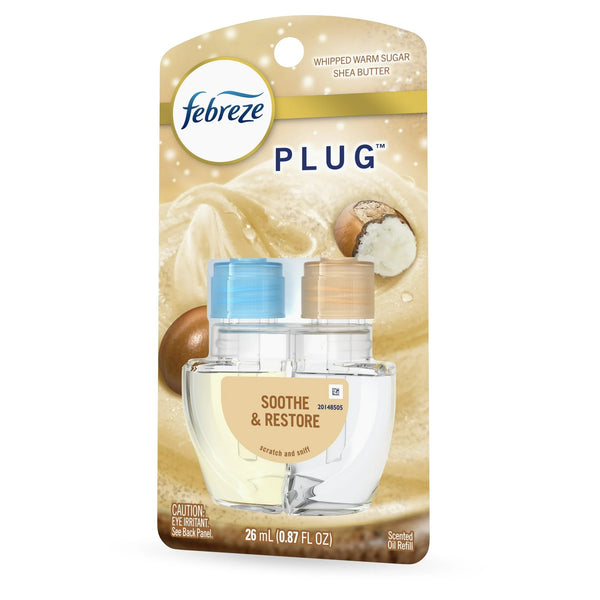 Plug Refill Odor-Fighting Air Freshener Soothe & Restore Scent - 1 pack - 0.87 oz per pack - plus 3 My Outlet Mall Resealable Storage Pouches
