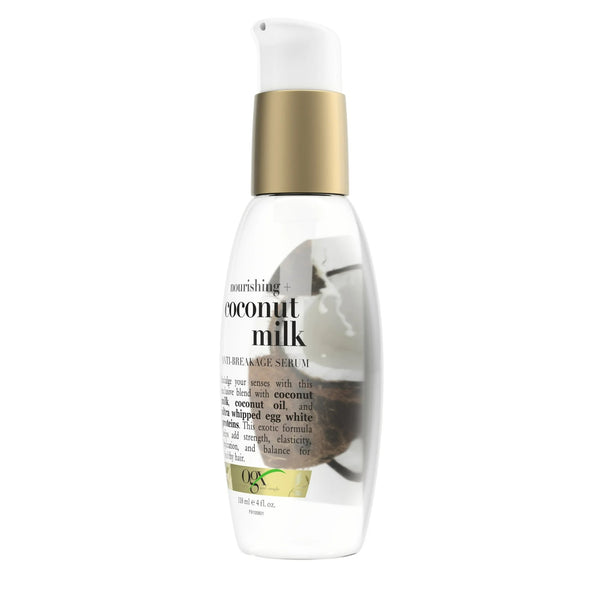 Coconut Milk Moisturizing Strength & Shine, Leave-In Treatment Hair Serum - 1 pack - 4Fl oz per pack - plus 3 My Outlet Mall Resealable Storage Pouches
