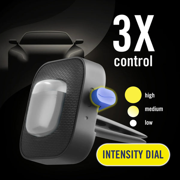 Auto Car Air Freshener, Odor-Fighting Car Vent Clip, Noir, 2 Count - 1 pack - plus 3 My Outlet Mall Resealable Storage Pouches