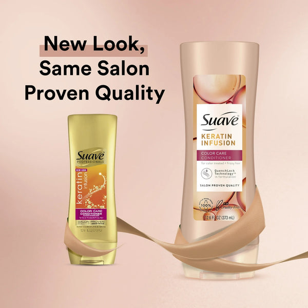 Professionals Keratin Infusion Conditioner, Color Care - 3 packs - 12.6fl oz per pack - plus 3 My Outlet Mall Resealable Storage Pouches