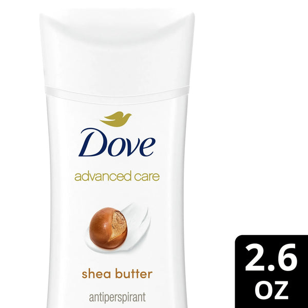 Advanced Care Antiperspirant Deodorant Stick for Women Shea Butter - 3 packs - 2.6 oz per pack - plus 3 My Outlet Mall Resealable Storage Pouches