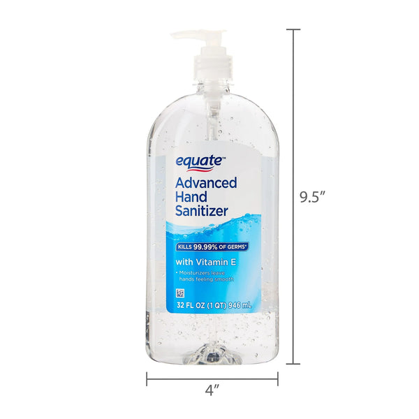 Moisturizing Hand Sanitizer - 2 packs - 32oz per pack - plus 3 My Outlet Mall Resealable Storage Pouches