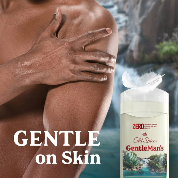 Gentleman's Collection Men's Deodorant Stick, Blue Agave & Fresh Waterfall Scent - 1 pack - 3 oz per pack - plus 3 My Outlet Mall Resealable Storage Pouches