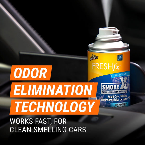 Fresh fx Smoke X Rapid Odor Eliminator Car Air Freshener Fogger Midnight Air Scent - 1 pack - 2 oz per pack - plus 3 My Outlet Mall Resealable Storage Pouches