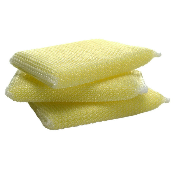 Dobie All-purpose Cleaning Pads, Yellow - 1 pack -  3 count per pack - plus 3 My Outlet Mall Resealable Storage Pouches