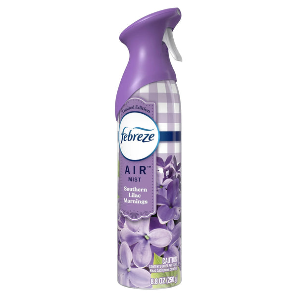 Air Freshener Spray, Odor-Fighting Room Spray, Southern Lilac Mornings - 1 pack - 8.8 oz per pack - plus 3 My Outlet Mall Resealable Storage Pouches