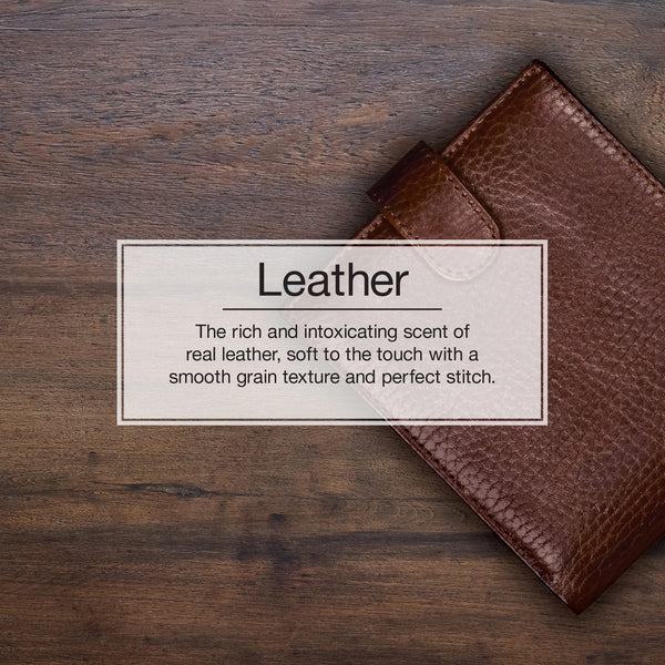 Air Freshener Leather Fragrance - 1 pack - 3 count per pack plus 3 My Outlet Mall Resealable Storage Pouches