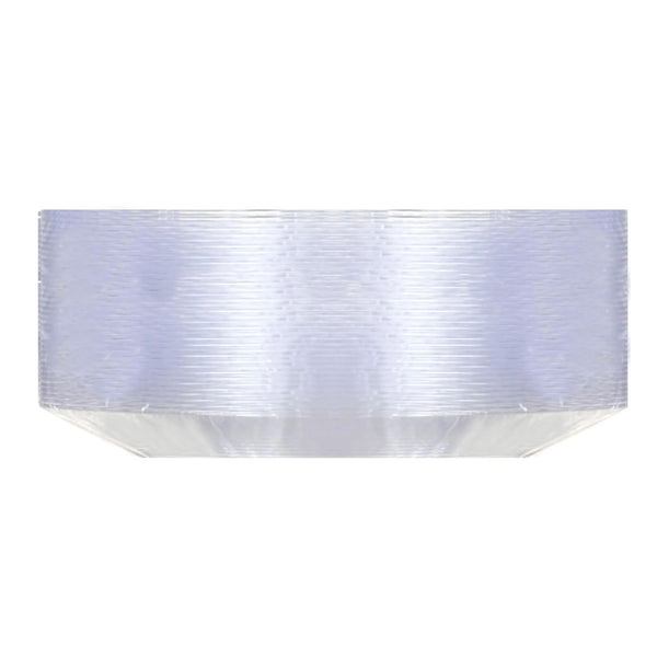 Crystal Premium Plastic Dinner Plates, 10", Clear - 2 packs - 20 Count per pack - plus 3 My Outlet Mall Resealable Storage Pouches
