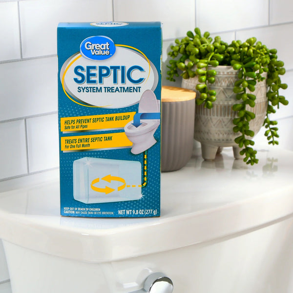 Septic System Treatment - 2 packs - 9.8 oz per pack - plus 3 My Outlet Mall Resealable Storage Pouches