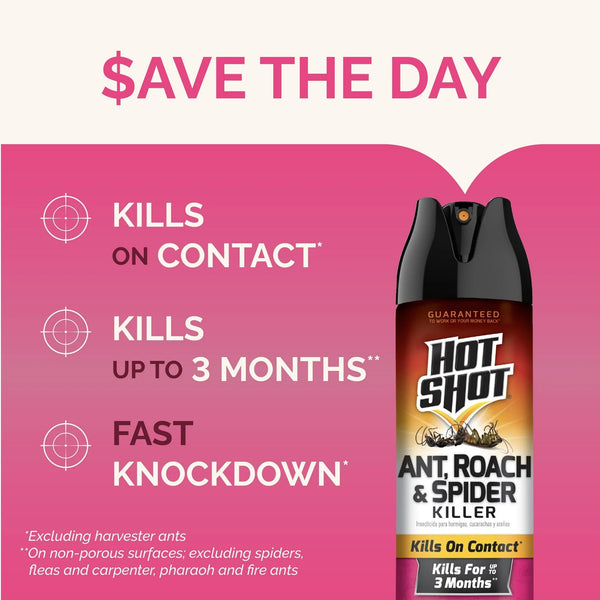 Ant, Roach & Spider Killer, Fresh Floral Scent Formula - 1 pack - 17.5 oz per pack - plus 3 My Outlet Mall Resealable Storage Pouches