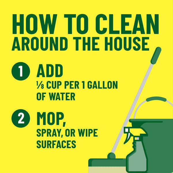 Multi-Surface Floor Cleaner, Lemon Fresh - 1 pack - 24 oz per pack - plus 3 My Outlet Mall Resealable Storage Pouches