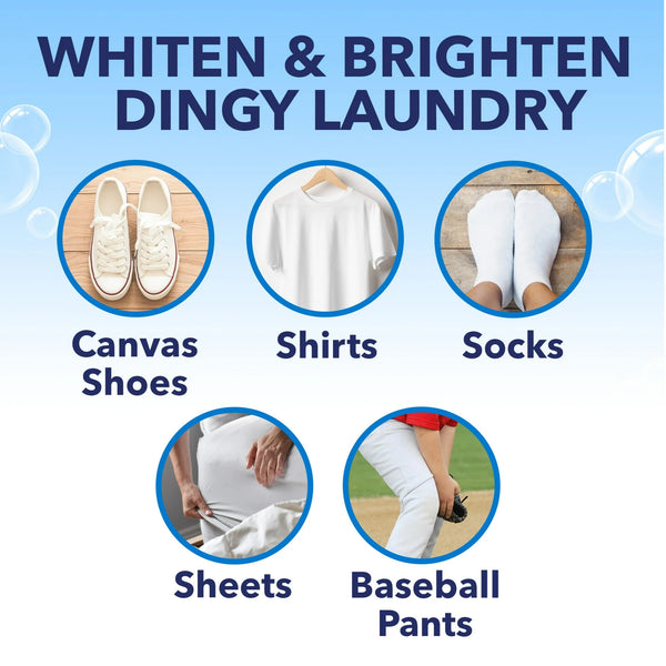 White Revive Laundry Whitener and Laundry Stain Remover Power Paks- 1 pack - 24 ct per pack - plus 3 My Outlet Mall Resealable Storage Pouches