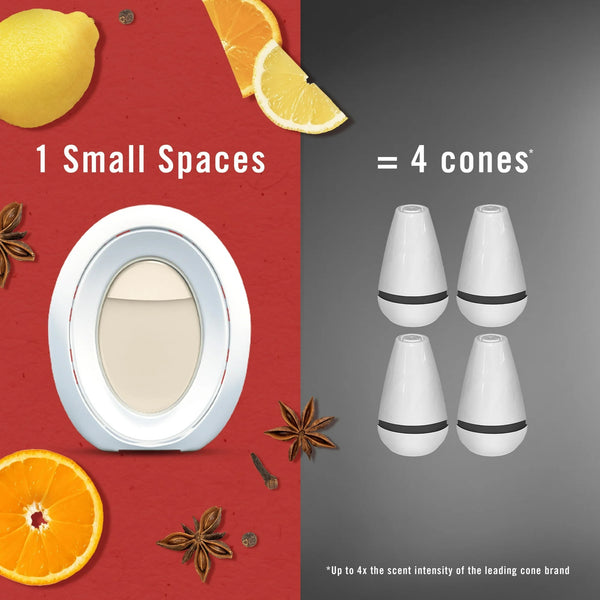 Bathroom Air Freshener, Small Spaces Odor-Fighting, Old Spice Scent - 1 pack - plus 3 My Outlet Mall Resealable Storage Pouches