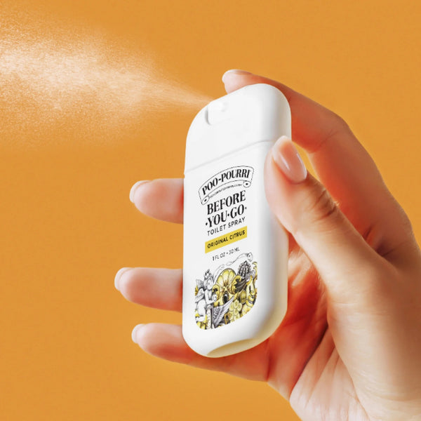 Original Citrus Pocket Sprayer, Lemon + Bergamot + Lemongrass, Before-You-Go Toilet Spray - 1 pack - 1 oz per pack - plus 3 My Outlet Mall Resealable Storage Pouches