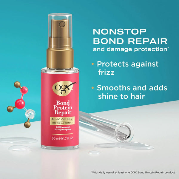 Repair & Protect Bond Protein Repair 3-in-1 Oil Mist - 1 pack - 1.7Fl oz per pack - plus 3 My Outlet Mall Resealable Storage Pouches
