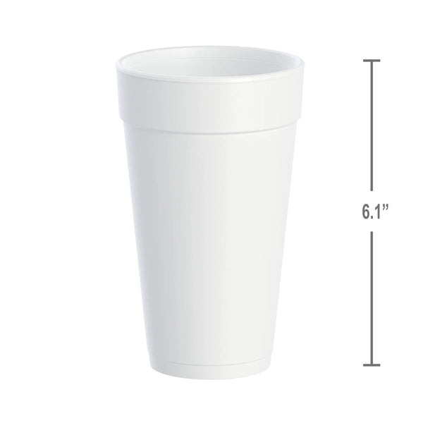 Disposable Foam Cups, 20oz - 3 packs - 14 Count per pack - plus 3 My Outlet Mall Resealable Storage Pouches