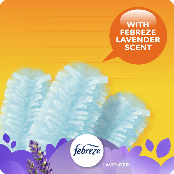 Dusters Refill for Cleaning, Feather & Microfiber Duster Alternative, Lavender - 3 packs - 10 count per pack plus 3 My Outlet Mall Resealable Storage Pouches