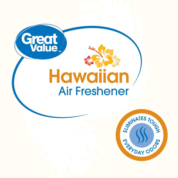 Aerosol Air Freshener, Hawaiian - 1 pack - 8 oz per pack - plus 3 My Outlet Mall Resealable Storage Pouches