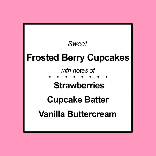 3-Wick Ombre Wrap Frosted Berry Cupcakes Candle - 1 pack - 14 oz per pack - plus 3 My Outlet Mall Resealable Storage Pouches