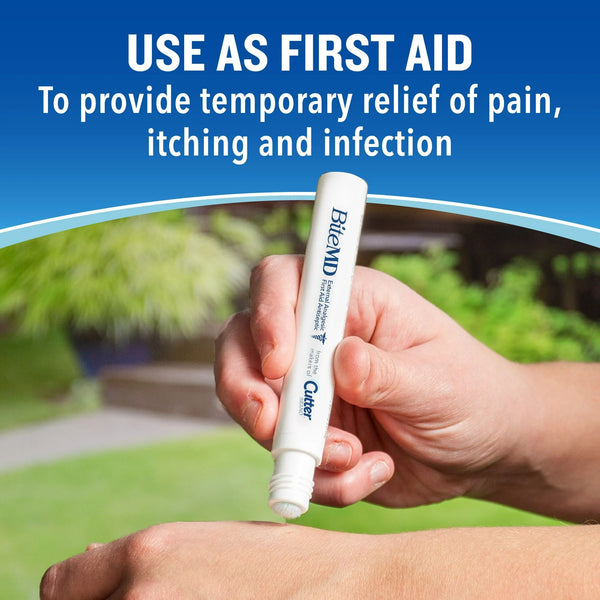 Bite MD Insect Bite Relief Stick, Analgesic and Antiseptic - 1 pack - 0.5 oz per pack - plus 3 My Outlet Mall Resealable Storage Pouches