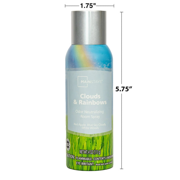Odor Neutralizing Room Spray, Clouds & Rainbows Air Freshener - 1 pack - 4oz per pack - plus 3 My Outlet Mall Resealable Storage Pouches