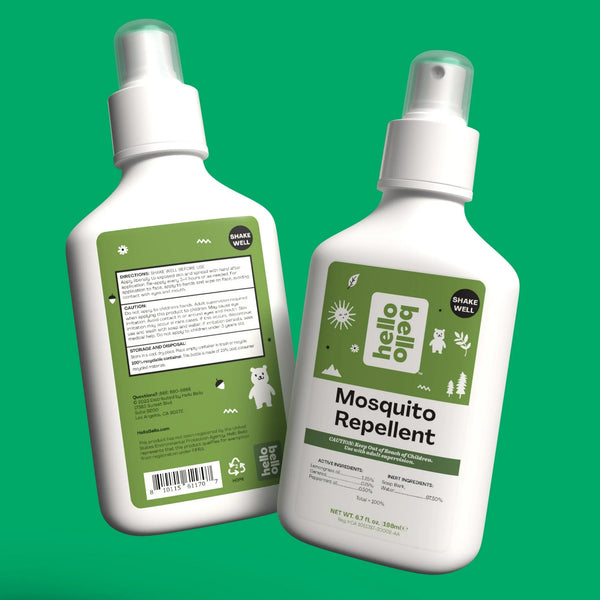Mosquito Repellent, Made with Natural Lemongrass and Peppermint Oils - 2 packs - 6.7 oz per pack - plus 3 My Outlet Mall Resealable Storage Pouches