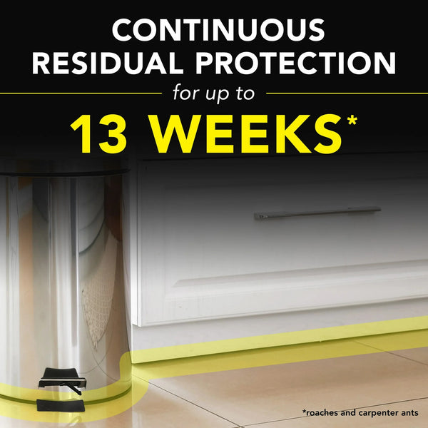 Defend Ant & Roach Killer, Indoor Insecticide, Residual Killing Power, Lemon Scent - 2 packs - 20 oz per pack - plus 3 My Outlet Mall Resealable Storage Pouches