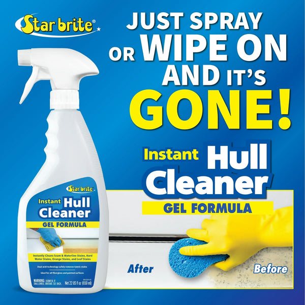 Instant Hull Cleaner Easy to Use Formula - 1 pack - 22 oz per pack - plus 3 My Outlet Mall Resealable Storage Pouches