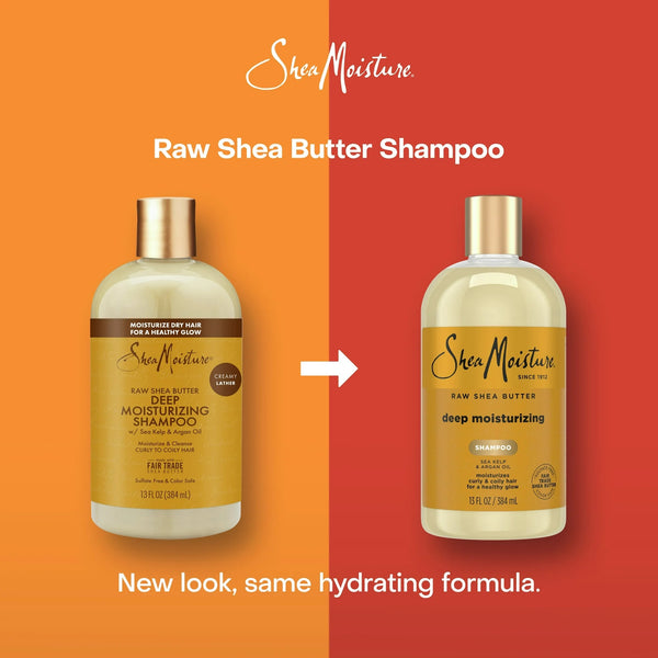 Moisture Retention Shampoo for Dry, Damaged or Transitioning Hair - 2 packs - 13 oz per pack - plus 3 My Outlet Mall Resealable Storage Pouches