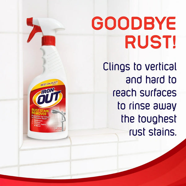 Rust Stain Remover Spray Gel - 1 pack - 24 oz per pack - plus 3 My Outlet Mall Resealable Storage Pouches