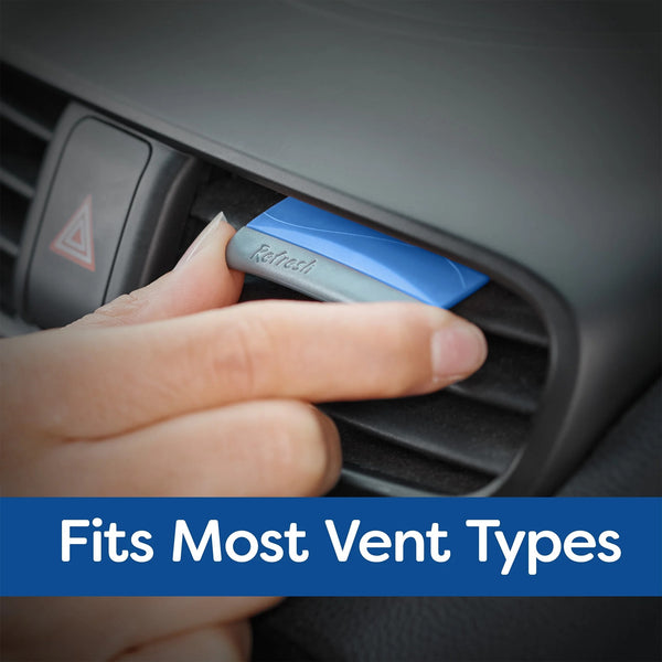 Contour Vent Stick Car Air Freshener  New Car Scent, 4 Count - 1 pack - plus 3 My Outlet Mall Resealable Storage Pouches
