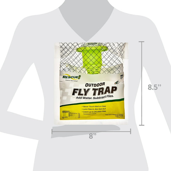 Outdoor Disposable Hanging Fly Trap, 1 Resin Trap - 2 packs - plus 3 My Outlet Mall Resealable Storage Pouches