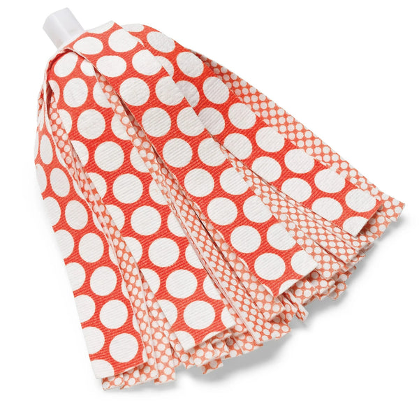 Wonder Mop Orange White Microfiber Snap-On Refill Head - 1 pack - plus 3 My Outlet Mall Resealable Storage Pouches