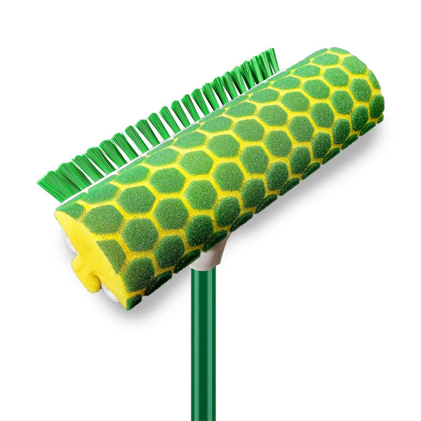 Nitty Gritty Roller Sponge Mop with Scrub Brush - 1 pack - plus 3 My Outlet Mall Resealable Storage Pouches