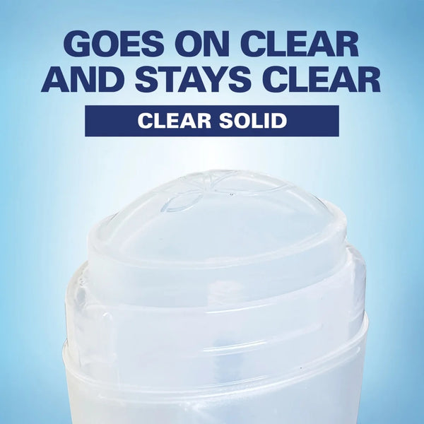 Aluminum Free Deodorant Clear Solid, Waterlily - 1 pack - 2.4 oz per pack - plus 3 My Outlet Mall Resealable Storage Pouches