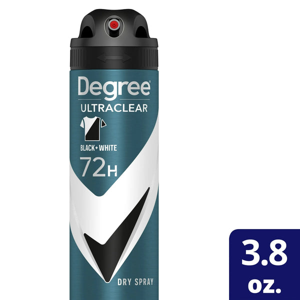 Ultra Clear Long Lasting Men's Antiperspirant Deodorant Dry Spray, Woody - 2 packs - 3.8 oz per pack - plus 3 My Outlet Mall Resealable Storage Pouches