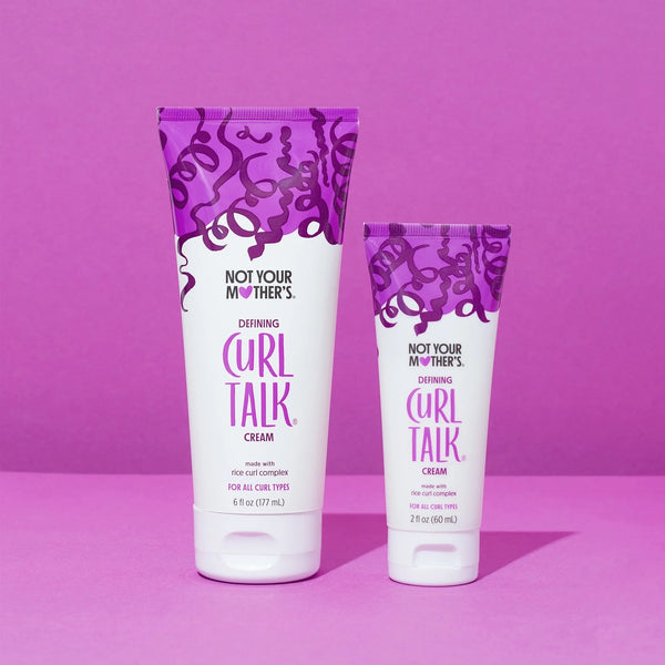 Curl Talk Defining Curl Cream, Travel Size - 2 packs - 2fl oz per pack - plus 3 My Outlet Mall Resealable Storage Pouches