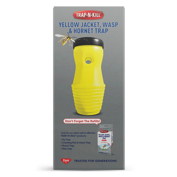 Trap N Kill Yellow Jacket Hornet and Wasp Trap with Bait - 1 pack - plus 3 My Outlet Mall Resealable Storage Pouches