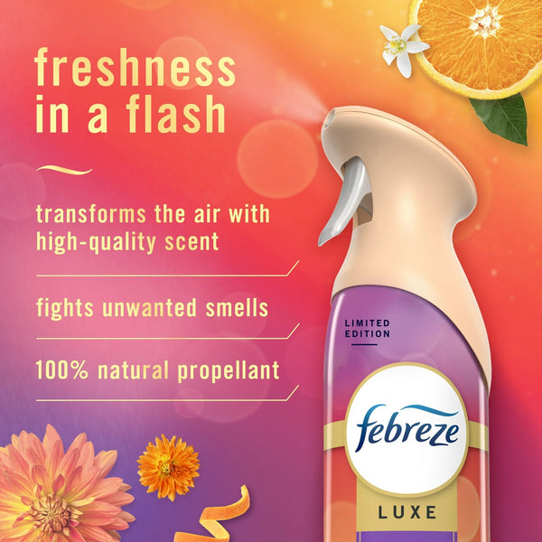 Air Freshener Spray, Odor-Fighting Room Spray, Summer Golden Hour Scent - 1 pack - 8.8 oz per pack - plus 3 My Outlet Mall Resealable Storage Pouches