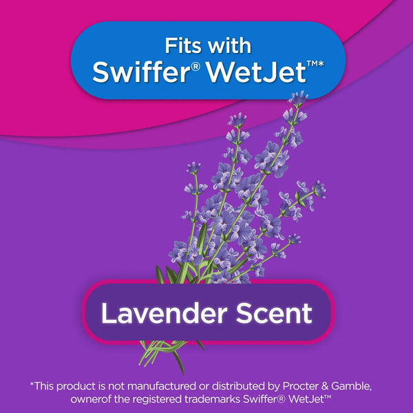 Auto Spray Mop Floor Cleaning Solution Refill, Lavender Scent - 1 pack - 42 oz per pack - plus 3 My Outlet Mall Resealable Storage Pouches
