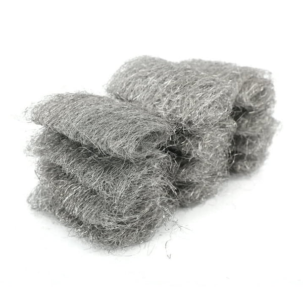 Multi Grade Assorted Steel Wool Pads - 1 pack - 12 count per pack - plus 3 My Outlet Mall Resealable Storage Pouches